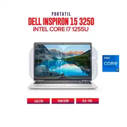 Falabella PORTATIL INSPIRON 3520 15.6 INTEL CORE I7 1255U 32GB/ SSD 2TB M.2 oferta