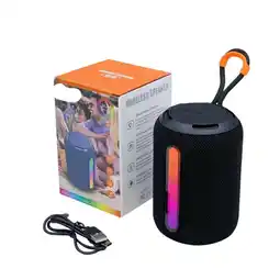 Falabella Parlante Bluetooth Portátil de Tela 5W con Luz RGB y Batería Recargable oferta