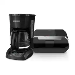 Alkomprar Combo BLACK+DECKER Cafetera 12 tz CM1105B + Sanduchera SM602F oferta