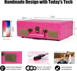 Falabella VITROLA 3 velocidades,Bluetooth, grabación USB, convertidor MP3!!!!!!! oferta