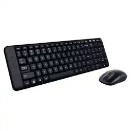 Falabella Combo MK220 de teclado y mouse Inalambrico Negro oferta