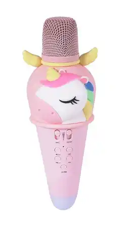 Falabella Micrófono Portátil Bluetooth Diseño Unicornio Para karaoke Luz Led oferta