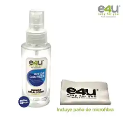 Falabella Kit De Limpieza, Líquido Sin Alcohol Con Paño De Microfibra X 100 Ml oferta