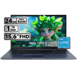 Falabella PORTÁTIL VIVOBOOK 15 INTEL CORE I5-13420H 24GB RAM 1TB SSD 15,6 FHD QUIET BLUE oferta