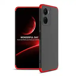 Falabella Funda Carcasa Estuche Protector Para Vivo Y16 Negro con Rojo oferta