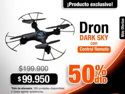 Alkosto Dron Dark Sky con control remoto oferta