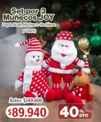 Joy Set por 3 Muñecos