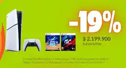 Falabella PS5 Slim Digital + 2 videojuegos oferta