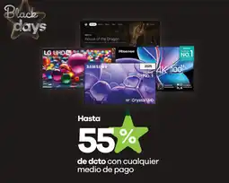 Carulla Samsung, LG, Hisense, Caixun televisores oferta
