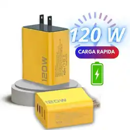 Falabella Cargador Carga Rápida 120W 4 Puertos Tipo C USB oferta