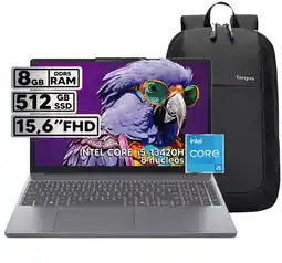 Falabella PORTÁTIL INTEL CORE I5-13420H 8GB RAM 512GB SSD 15.3" FHD WUXGA + BOLSO TARGUS oferta
