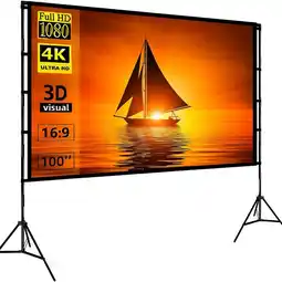 Falabella Telon 100 Pulgadas Para Proyector Video Beam Con Tripode 2mt oferta