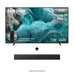 Falabella Televisor 50 Pulgadas QLED + Barra de Sonido HW-B400F oferta