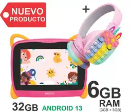 Falabella Tablet Niños 6GB RAM (3+3) Android 13 32GB Wifi ROSADO + DIADEMA oferta
