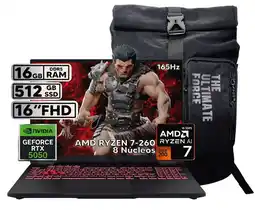 Falabella TUF A16 RYZEN 7 260 - RTX 5050 8GB GDDR7 - 16GB RAM - 512GB SSD - 16 FHD oferta