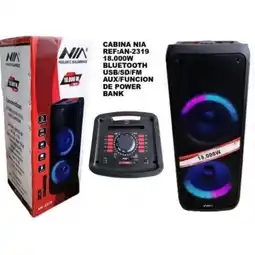 Falabella Cabina Torre de sonido 18000W Recargable Excelente Potencia 2X10P oferta