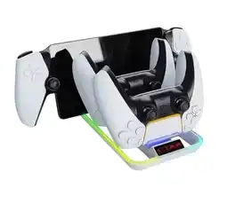 Falabella Base Cargador Para Joystick Doble Ps5 Y Ps Portal Luz Rgb oferta