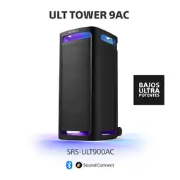 Falabella Parlante Bluetooth Parlante para fiesta ULT TOWER 9AC POWER SOUND SRS-ULT900AC Bluetooth oferta