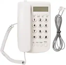 Falabella Telefono Fijo Escritorio Alambrico Pantalla Lcd Kx-t078cid oferta