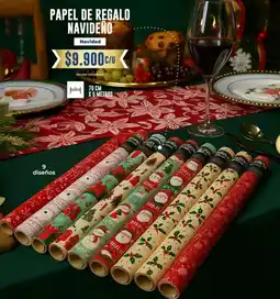 Tiendas D1 Papel de regalo navideño oferta