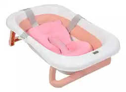 Falabella Bañera Tina Plegable Para Bebé Con Termometro Cojín Malla rosa oferta