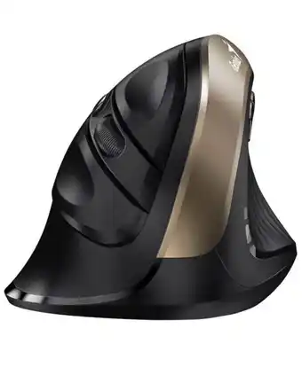 Falabella Mouse Inalambrico Ergonomico Vertical 8250S Negro Dorado oferta