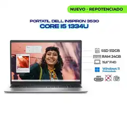 Falabella PORTATIL INSPIRON 3530 INTEL CORE I5-1334U 15.6 FHD - RAM 24GB DDR4 SSD 512GB oferta