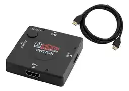 Falabella Switch Multipuerto Hdmi 3 Entradas Y 1 Salida + Cable 1.50m oferta