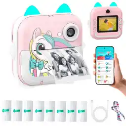 Falabella Combo Cámara Digital Instantánea Niños Foto Video + 8 Rollos Color Rosa oferta