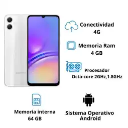 Falabella Celular Galaxy A05 4G 4Ram 128Gb Silver oferta