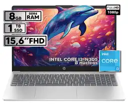 Falabella PORTÁTIL INTEL CORE I3-N305 8GB RAM 1TB SSD 15 FHD GRIS oferta