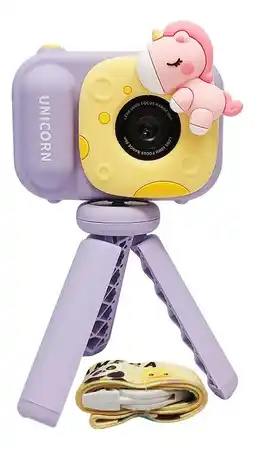 Falabella Cámara Digital Para Niños Con Trípode Doble Lente Y 3 Juegos Violeta oferta