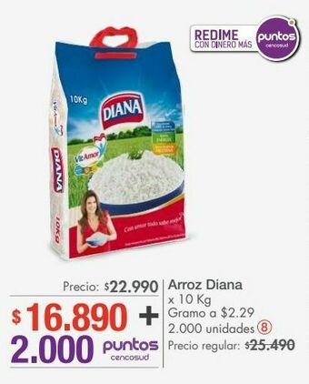 Metro Arroz diana x 10kg oferta