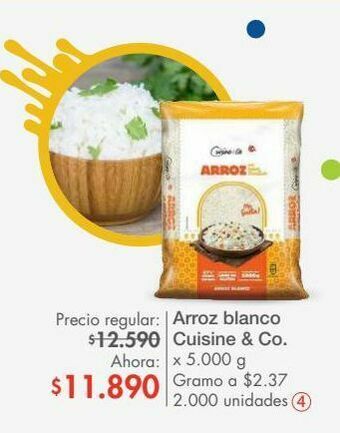 Metro Arroz blanco cuisine & co x 5000g oferta