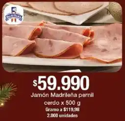 Jumbo Jamón Madrileña pernil cerdo oferta