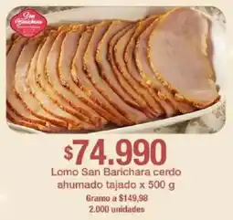 Jumbo Lomo San Barichara cerdo ahumado tajado oferta