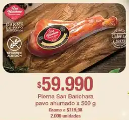Jumbo Pierna San Barichara pavo ahumado oferta