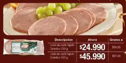 Jumbo Colanta lomo de cerdo tajado oferta