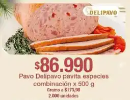 Jumbo Pavo Delipavo pavita especies combinación oferta