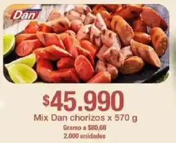 Jumbo Dan mix chorizos oferta
