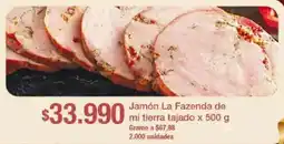 Jumbo Jamón La Fazenda de mi tierra tajado oferta