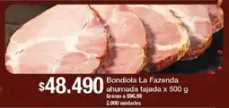 Jumbo Bondiola La Fazenda ahumada tajada oferta