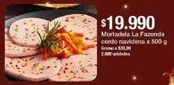 Jumbo Mortadela La Fazenda cerdo navidena oferta