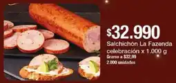 Jumbo Salchichón La Fazenda celebración oferta