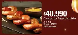 Jumbo Chorizo La Fazenda mixto oferta