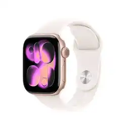 Alkomprar AppleWatch Series11 GPS de 42mm Caja de Aluminio enOro Rosa, Correa Deportiva Rosa Rubor TallaS/M oferta