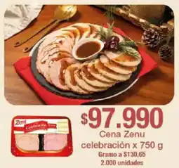 Jumbo Cena Zenu celebración oferta