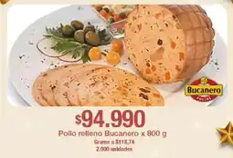 Jumbo Pollo relleno Bucanero oferta
