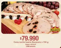 Jumbo Cena noche buena Bucanero oferta