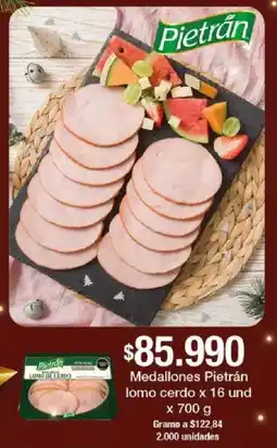 Jumbo Medallones Pietrán lomo cerdo oferta